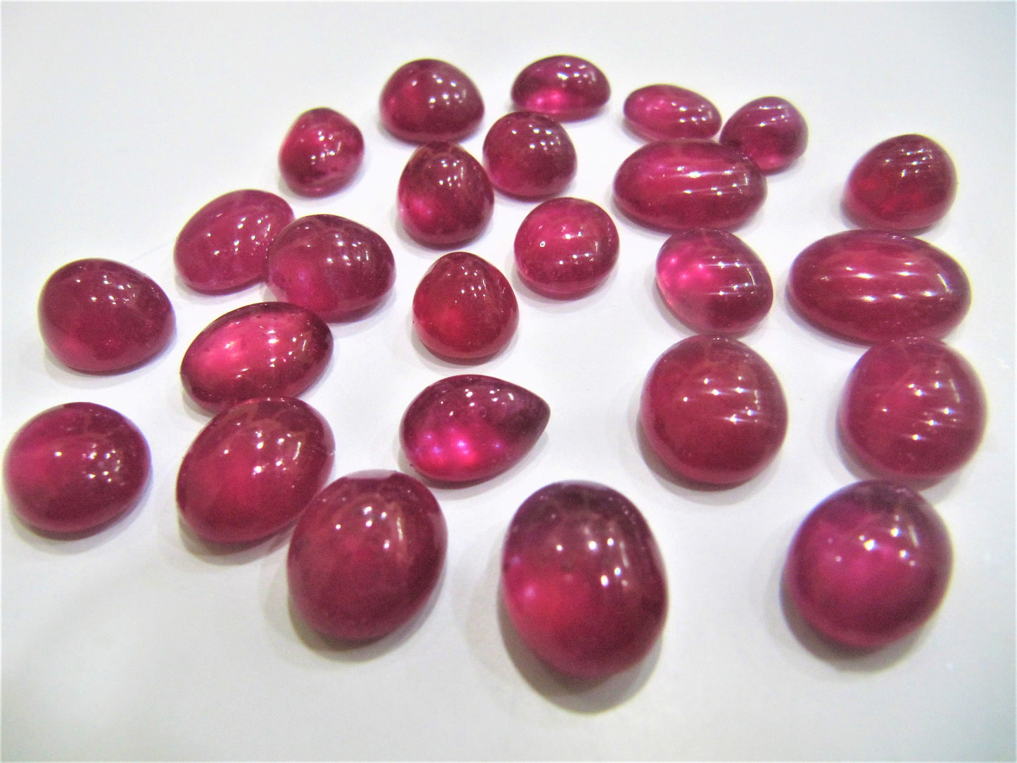 Certified  Natural Ruby Oval Cabochon Gemstones for Ring or other jewellery Choose the size & weight  Genuine July Birthstone