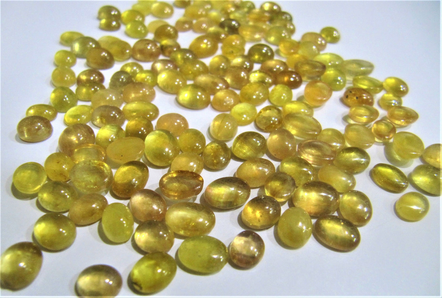 Certified  Natural Yellow Sapphire Oval Cabochon Gemstones for Ring or other jewellery Choose the size  Genuine September Birthstone