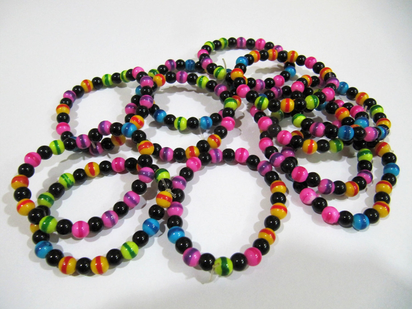 Multi Color 6mm Round beaded Kids Bracelet Stretch Bracelet Unisex Bracelet Crystal Bracelet Healing Crystals and Stones