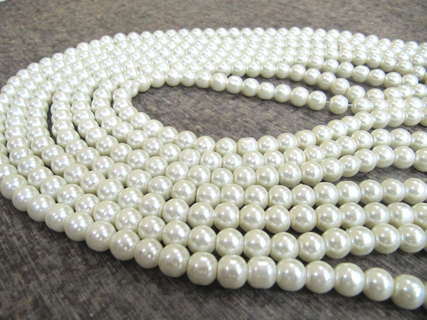 Pearl 8mm Beads sold per Strand 16 inch long  Jewelry Making  white Pearl Beads Wholesale prices