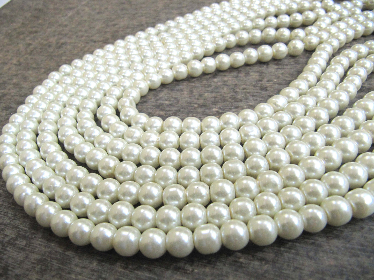 Pearl 8mm Beads sold per Strand 16 inch long  Jewelry Making  white Pearl Beads Wholesale prices