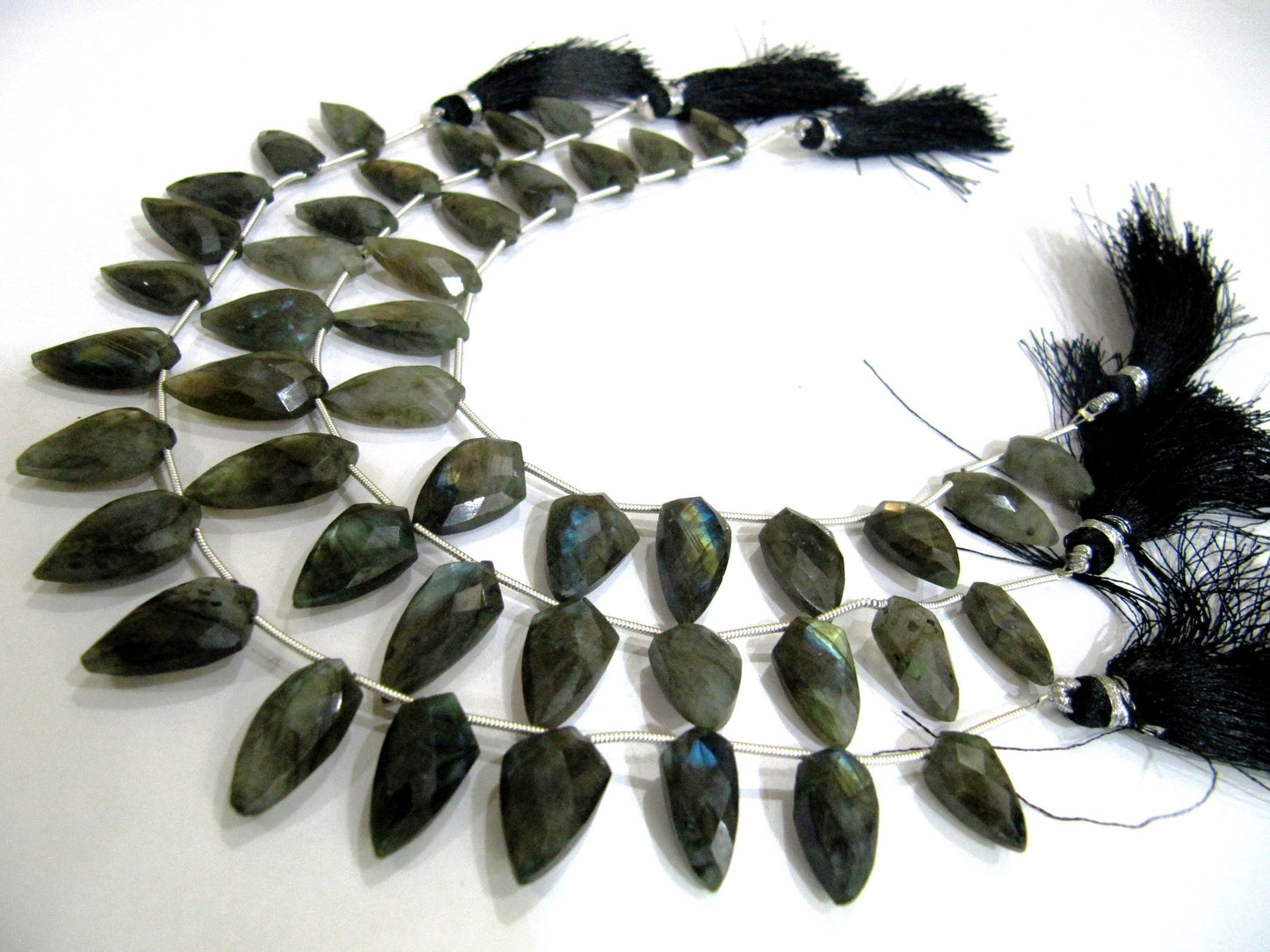 Natural Labradorite leaf shape 10-20mm Briolette Beads strand 9 inches long Fancy shape gemstone Beads arrow shape