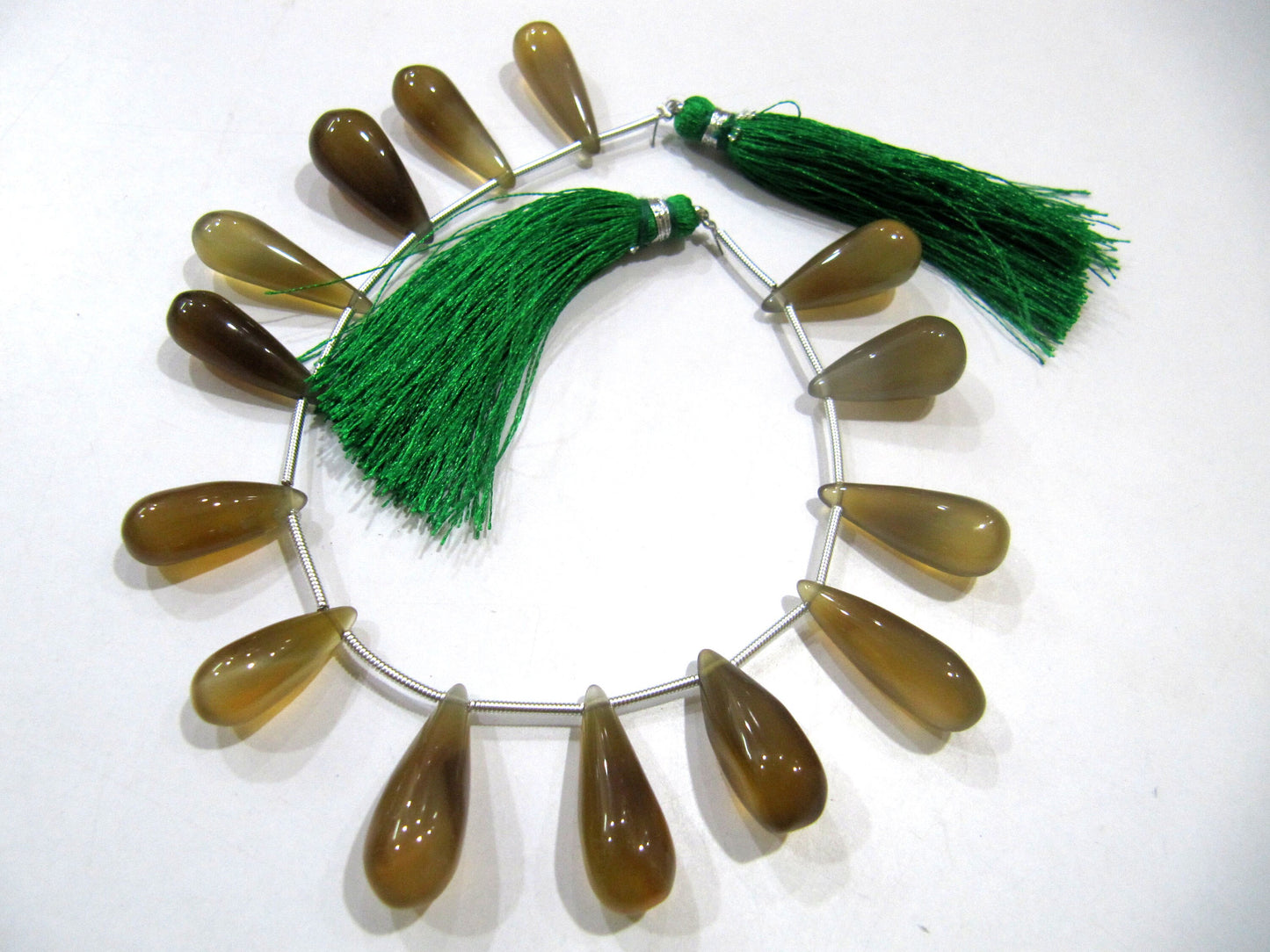 Natural Chalcedony Teardrop Plain Smooth 15 to 20mm Beads Sold Per Strand 8 Inches Long Best Quality Beads