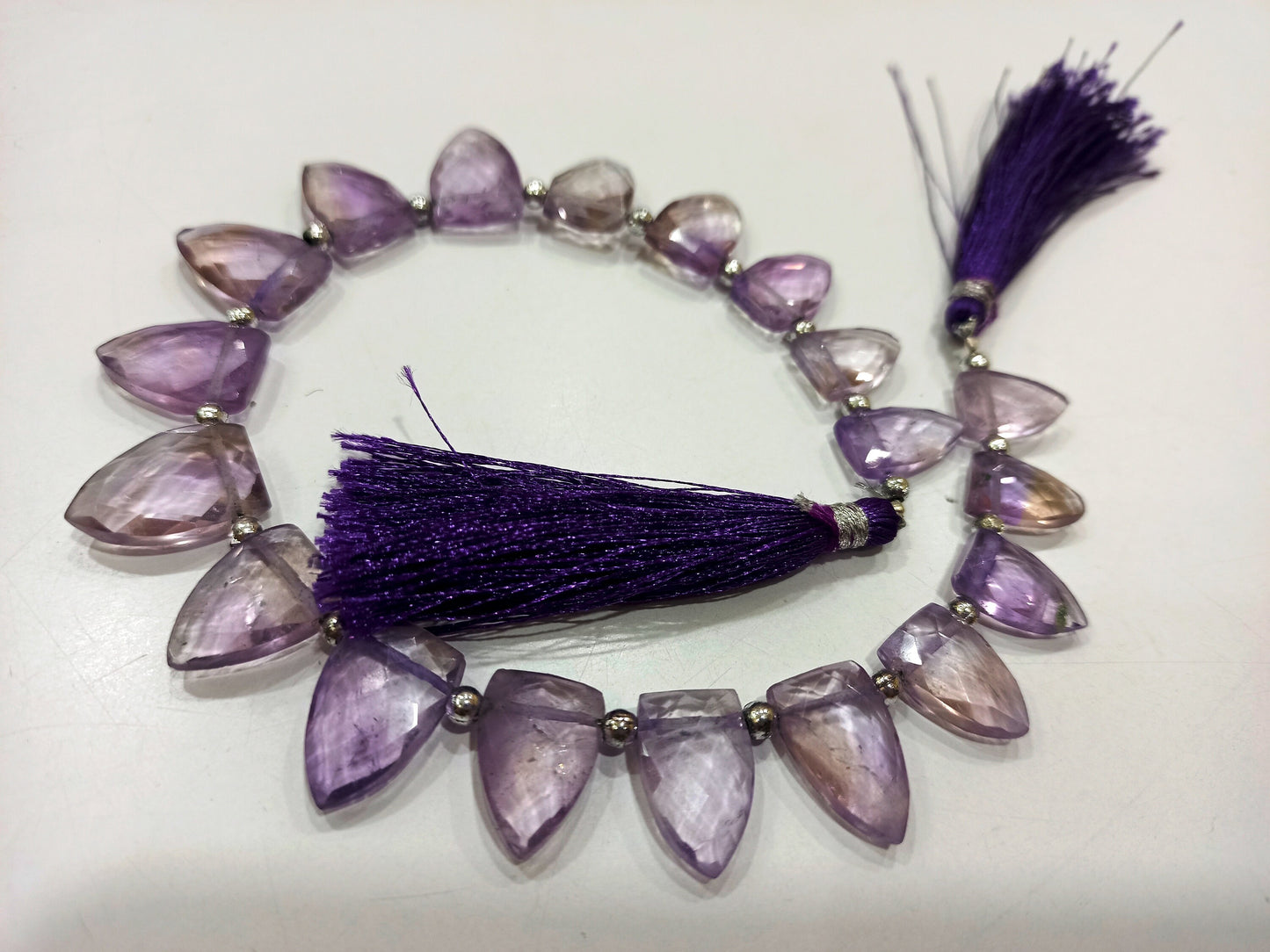 Natural Ametrine 12to18mm Arrowhead Knife Shape Briolette Beads Sold per Strand 9 inches Long  Great Quality Beads