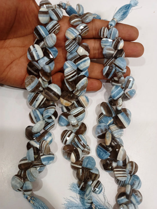 Natural Boulder Opal Heart Shape 12 to 18mm Beads Sold per strand 8 Inches long Great Quality Beads