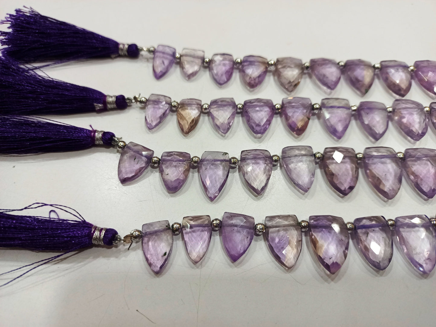 Natural Ametrine 12to18mm Arrowhead Knife Shape Briolette Beads Sold per Strand 9 inches Long  Great Quality Beads