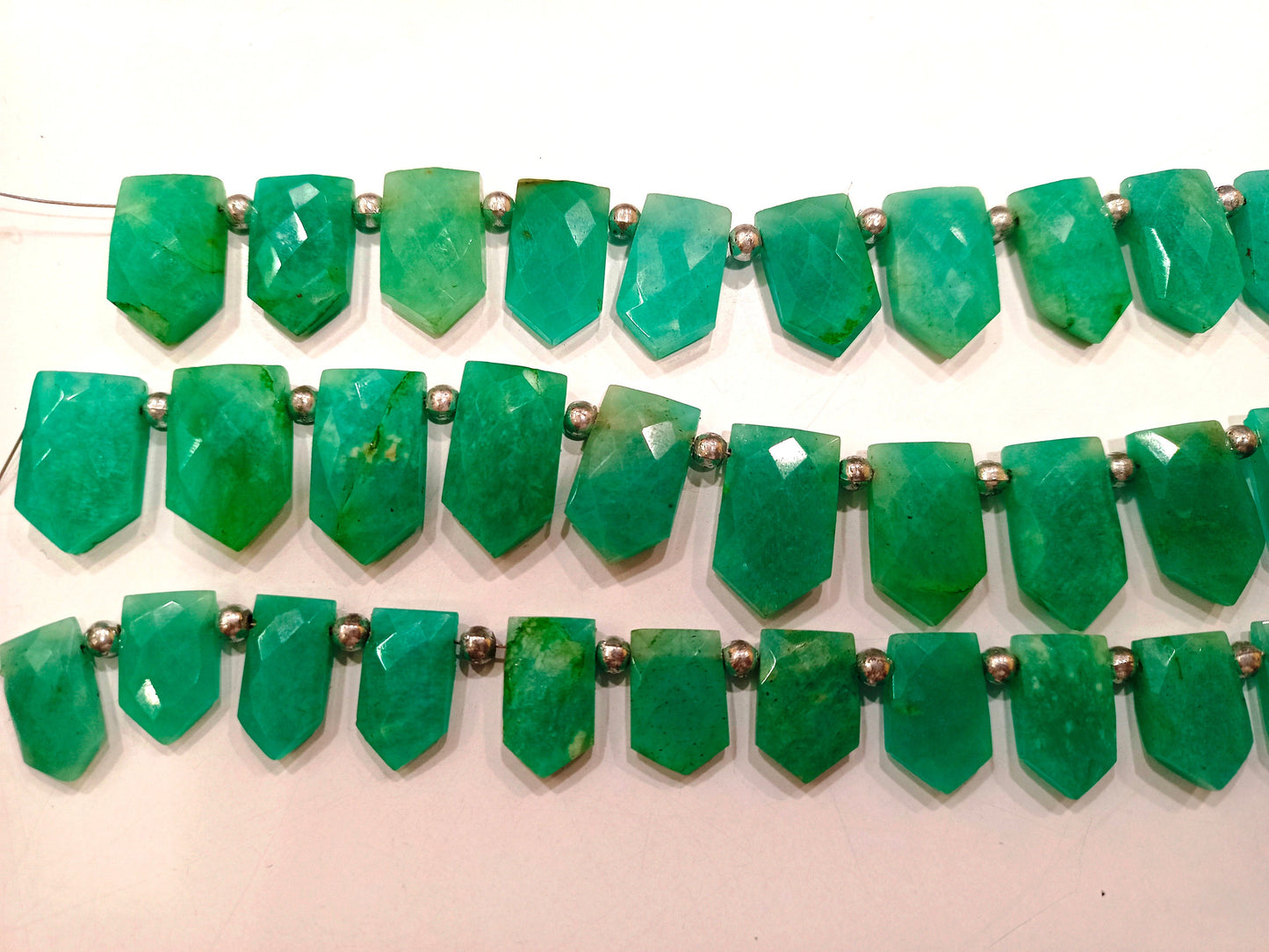 Natural Amazonite 18to20mm Arrowhead knife Shape Briolette Beads Sold Per strand 9 Inches Long Great Quality Beads