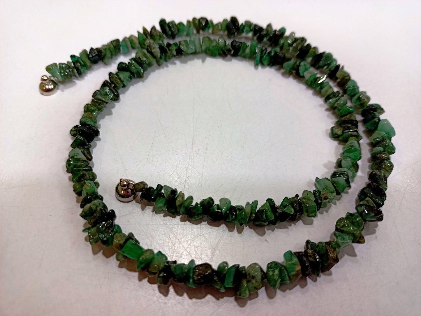 Natural Gemstone Uncut Chip Nugget Beads Necklace 18 Inch long  Magnetic Clasp Choose the Stone