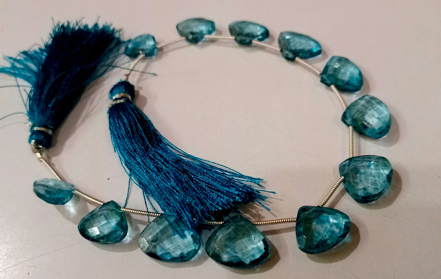 Natural London Blue Topaz Heart Shape Faceted 13-15 mm Graduated Gemstone Beads Sold Per strand 8 inches Long Great Quality Beads