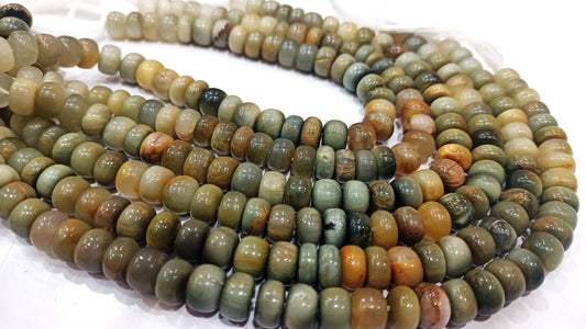 Natural Cat's Eye Rondelle Plain smooth 8mm Beads Sold Per Strand 8 Inches long Great Quality Beads