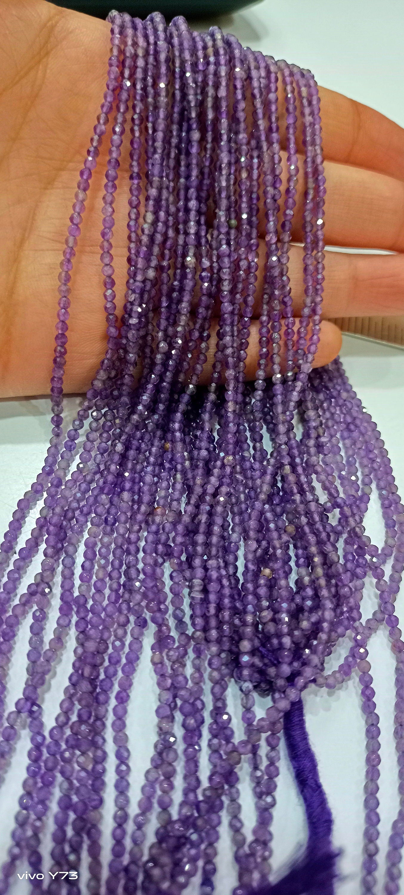 Natural Amethyst Color Rondelle Faceted 3mm best Quality Beads Strand 13inches Long Wholesale Prices jewelry making gemstone beads