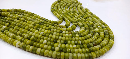 Natural Jahar Mohra Quartz Gemstone Rondelle Plain Smooth 8mm Beads Sold Per Strand 8 inches Long Great Quality Beads